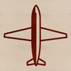 A modern airplane in vector silhouette form, ideal for commercial and personal use.