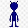 A futuristic sci-fi styled alien character made in vector format for commercial use.
