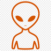 Alien illustration in a sci-fi style, suitable for various applications.
