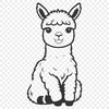 Whimsical Alpaca Vector Alpaca illustration in vector format.