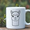 Stylized South American Alpaca Illustration A stylized illustration of a South American alpaca with long neck and legs, suitable for vector design projects.