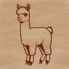 South American Camelid Animal Graphic Design High-quality vector illustration of a South American camelid alpaca in a neutral background.