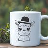 Alpaca Wearing a Chullo A vector illustration of a friendly alpaca wearing a hat.