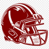 A stylized illustration of an American football with laces and a worn texture, suitable for vector design.
