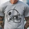 Illustrated Football Helmet A detailed illustration of a football helmet, symbolizing the sport of American football.