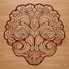 Human Brain SVG Design A detailed illustration of the human brain, showcasing its anatomy with intricate details.