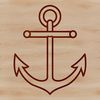 Nautical Anchor Icon A simple line drawing of a anchor in nautical style.