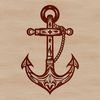 A set of nautical anchors in vector format, ideal for digital crafting and design projects.