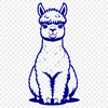 Beautiful Alpaca Face Close-Up Vector Art Close-up illustration of a South American camelid's face with soft fur and long neck.