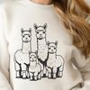 Friendly Fuzzy Friend Vector A detailed illustration of a friendly alpaca with intricate facial features and soft fur texture.