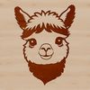Free SVG Clip Art Alpaca Vector Graphic A high-resolution vector illustration of an alpaca animal in a digital format.