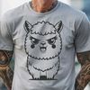 Alpaca Graphic Vector Design A detailed illustration of a South American camelid animal.