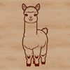 South American Camelid Vector Art A high-quality vector illustration of a domesticated South American camelid animal.