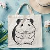 Beautiful Hamster Clip Art Image Illustrated hamster vector graphic, ideal for design and crafting projects.