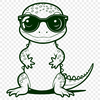 Digital Salamander Illustration in Scalable Vector Format A digital drawing of a salamander created with scalable graphics technology.