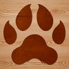 Animal Footprint Graphic Design Vector A graphic representation of an animal's paw print in vector format.