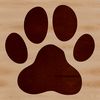 A digital illustration of animal paw prints, suitable for graphic design projects.
