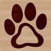 Vector Graphic Paw Print Collection A set of vector graphic paw print designs featuring unique textures and patterns.