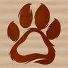 Fun Animal Footprints Vector Art A set of colorful animal paw prints in various shapes and sizes.