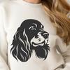 Adorable Cocker Spaniel Head Illustration Cocker Spaniel head illustration in vector format.