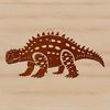 Vector Dinosaur Artwork A prehistoric ankylosaurus dinosaur illustration in vector format.