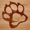 Animal Paw Pattern Illustration SVG file containing a pattern of animal paws
