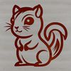 Whimsical Woodland Creatures Illustration An SVG vector image illustration of an endearing animal.
