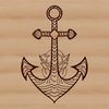 A nautical-themed anchor illustration suitable for vector design projects.