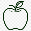 Free SVG Apple Clip Art A digital representation of a sliced apple, created as a vector graphic in SVG format.