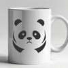 Detailed Panda Illustration A detailed illustration of a wild panda in a natural setting.