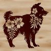 Free Australian Shepherd Clip Art Download Australian Shepherd dog breed illustration in vector format, suitable for digital art and design projects.