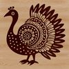 A digital illustration of a farm animal commonly associated with Christmas celebrations.