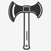 Illustrated Axe Graphic Design Illustrated axe graphic in vector format