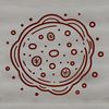 Beautiful Vector Bacterium Design A stylized illustration of a single bacterium with visible cell wall and flagella.
