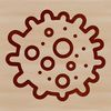 Microscopic illustration of a single bacterium, ideal for graphic design and digital art projects.