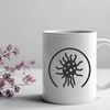 Bacterium Vector Graphics Design Asset A detailed illustration of a bacterium, suitable for vector graphics design.