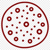Vector illustration of a single bacterium, suitable for digital design projects.