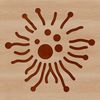 Detailed Bacterium Vector Art Design A detailed illustration of a single bacterium cell with cellular structure.