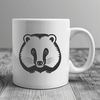 Free Badger SVG Vector Graphic An SVG vector graphic of a badger, suitable for cutting machines and digital design projects.