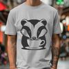 A digital illustration of a badger animal in vector format.
