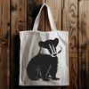 A detailed illustration of a wild animal, a badger, created as a vector graphic.