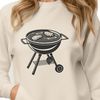 Grilled Goodness SVG Clip Art Illustrated BBQ grill with food graphics for vector design projects.