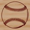 Illustrated Baseball Design An illustrated baseball with stitching and seams, suitable for vector art design.