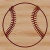 Free Baseball SVG Design Illustration of a baseball, suitable for use in graphic design projects.