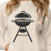 Free BBQ Clip Art Vector Image A detailed illustration of a grill with sizzling food.