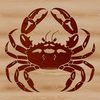 Vector Crab Illustration for Crafting and Digital Art Illustrated crab vector graphic, suitable for digital art and crafting.