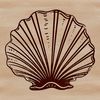 Colorful Seashell Design Clip Art A colorful seashell design featuring intricate details, suitable for use in graphic design projects.