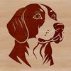 Beagle dog breed illustration, suitable for vector art projects.