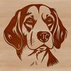 Adorable Beagle Head Illustration A vector illustration of a Beagle's head, suitable for various digital applications.