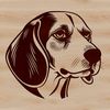 Vector Beagle Head Illustration A detailed illustration of a Beagle's head, suitable for vector design projects.